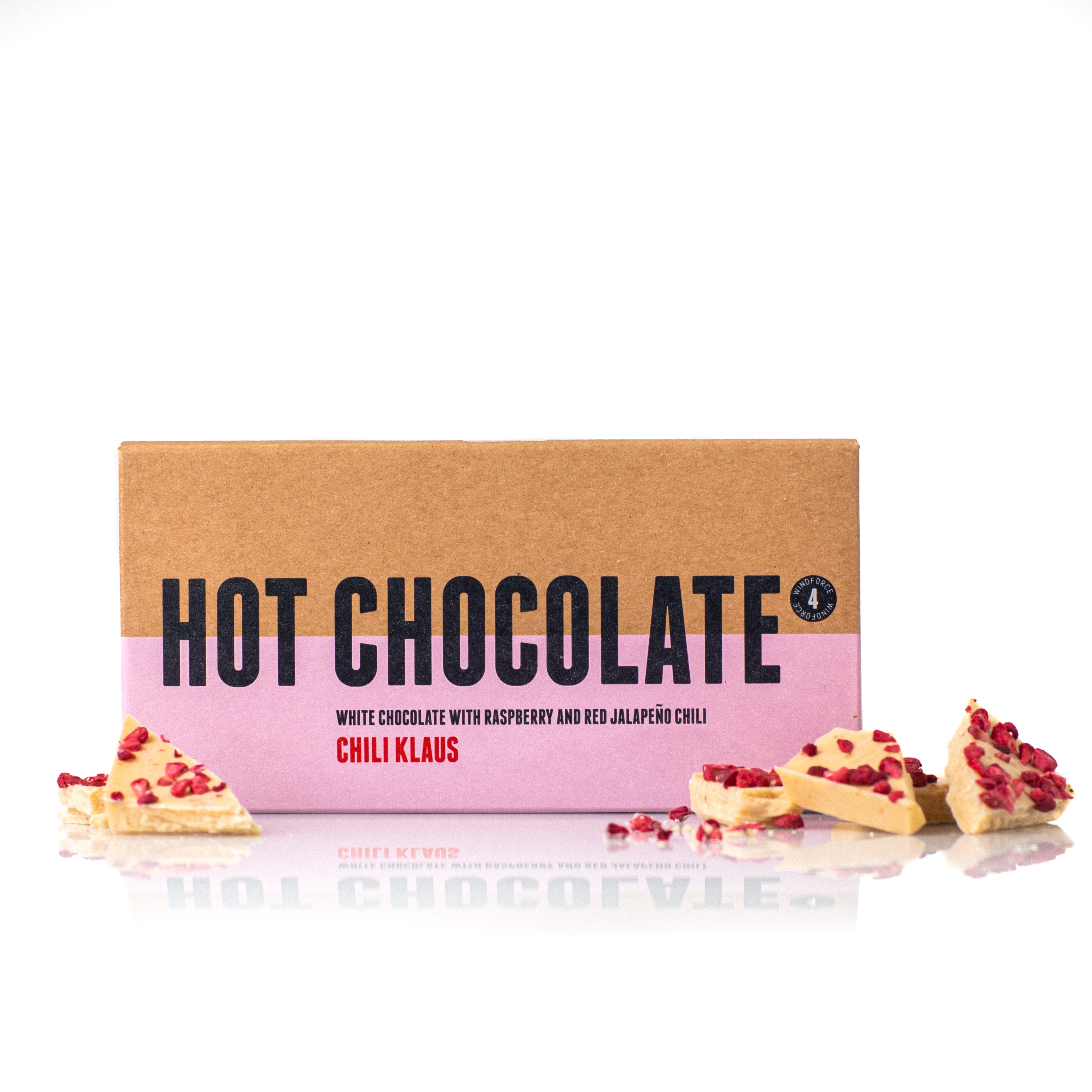 Hot Chocolate - hvid chokolade m. hindbær & rød jalapeño chili